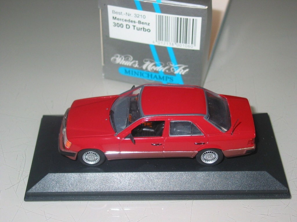 Minichamps Mercedes-Benz 300 D Turbo - Rouge et Grise - 1/43 