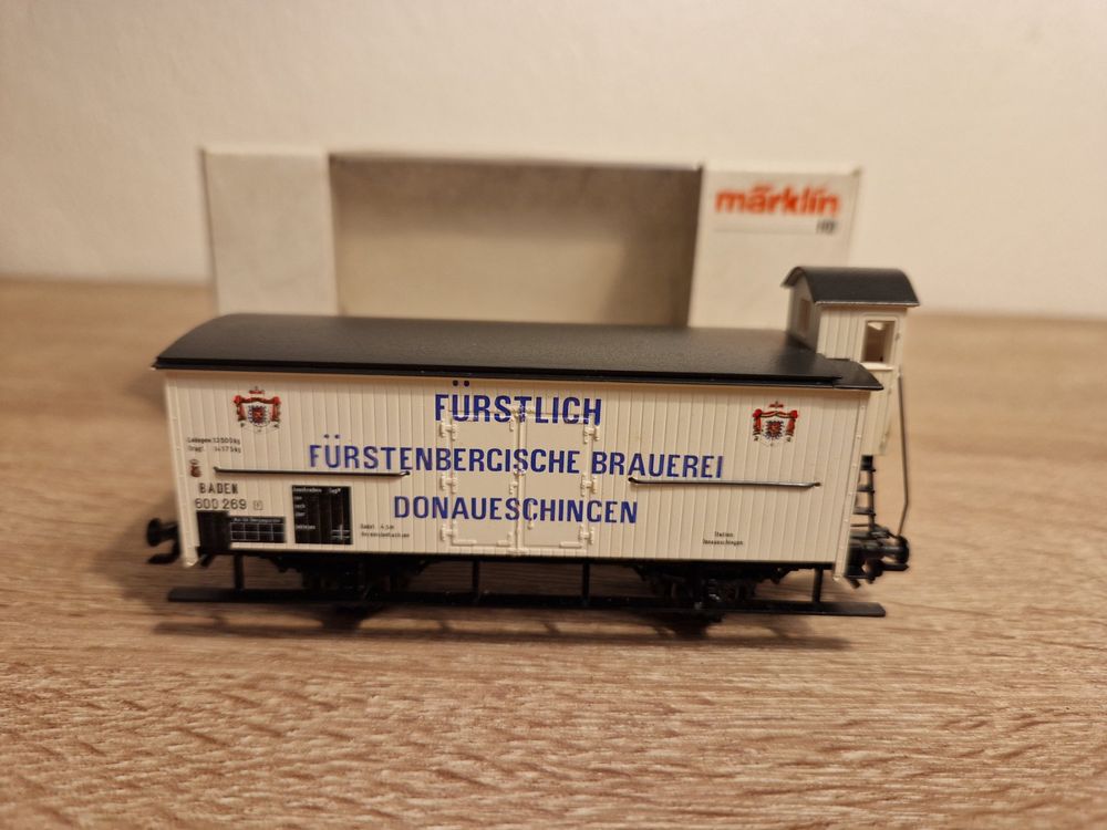 Märklin 4892 - Wagon frigorifique avec guérite de frein 'Fürstlich' - Gk der Gr.Bad.Sts.E - HO    