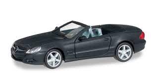 Herpa 038461 - Mercedes-Benz - SL-Klasse - Cabriolet - Noire matt - 1/87  