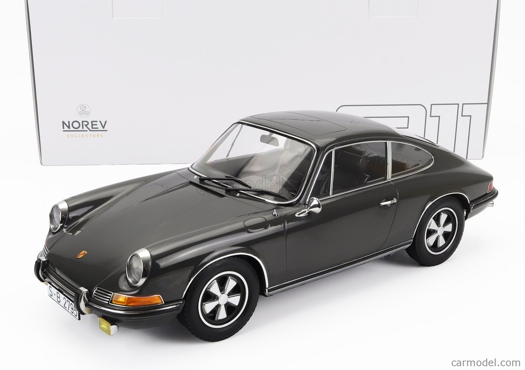 Norev - Porsche 911 S - 1970 - Grise ardoise - 1/12 