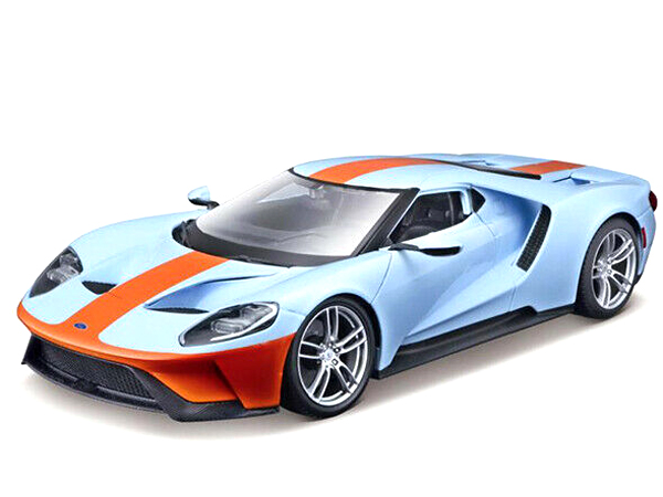 Maisto - Ford GT - 2019 - "Gulf" Bleue et Orange - 1/18 