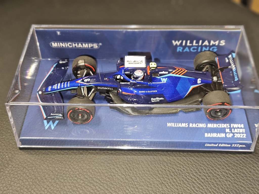 Minichamps - Williams Racing FW44 - Nicholas Latifi - Bahrain GP 2022 - 1/43  