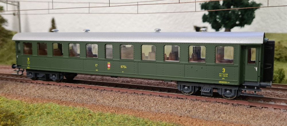 Roco 44298 - Voiture voyageurs - 3ème classe (historique) - SBB - HO    