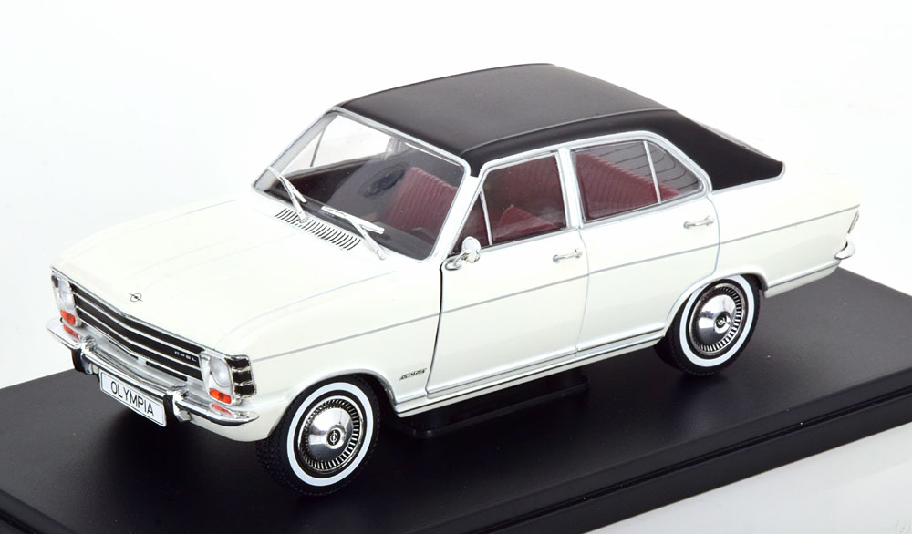 WhiteBox - Opel Olympia A - 1967 - Blanche avec toit noir - 1/24  