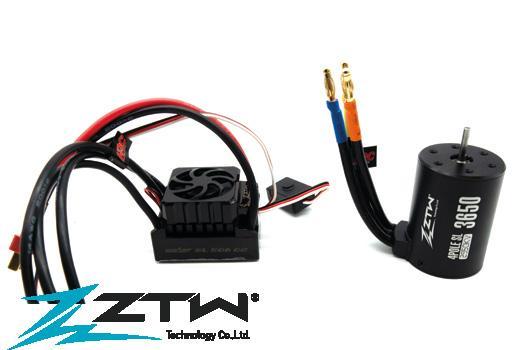 ZTW - Set Variateur électronique COMBO - brushless - Beast SL 50A G2 - Moteur 3650 2950 KV 