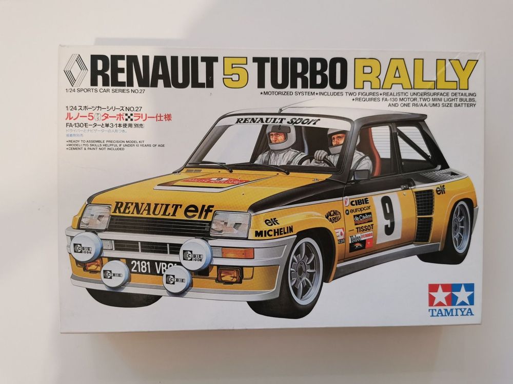 Tamiya 24027 - Renault 5 Turbo Rally - #9 - 1/24 (Occasion vérifiée)