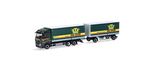 Herpa 316835 - Camion-remorque Mercedes-Benz StSp 2.5 HZ "Emil Egger" - 1/87 