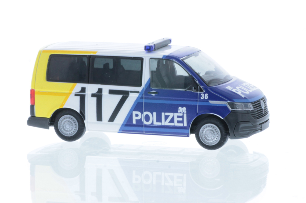 Rietze 53700 - Volkswagen T6.1 - "Police Bâle Ville" - 1/87  