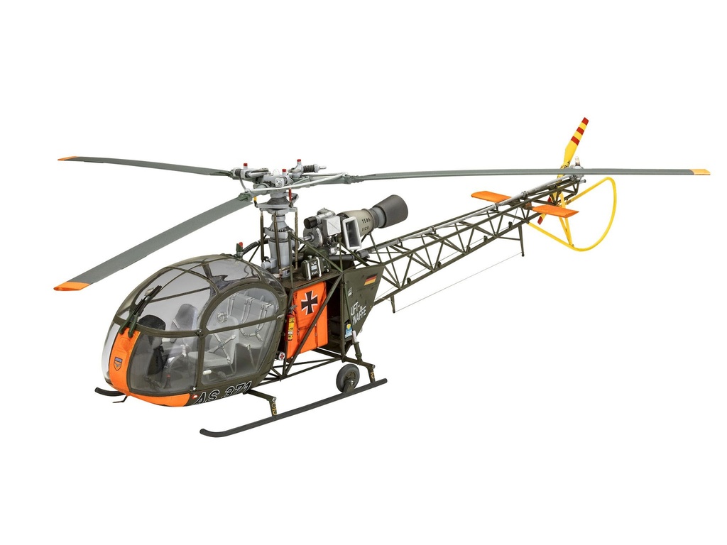 Revell 03804 - Alouette II (Modèle inspiré par la Suisse) - 1/32 - 30.3 cm long - 112 pièces  