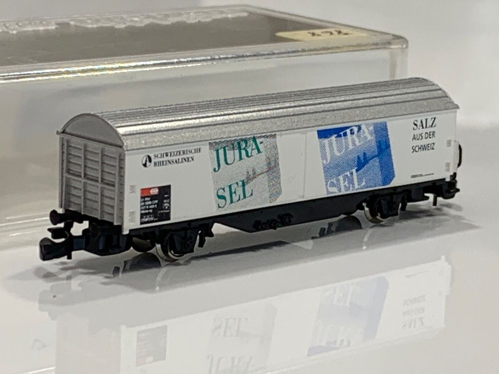 Mini-Club 88657 - Wagon réfrigérant marchandises "Salz aus der Schweiz - Jura" - SBB-CFF - "Z"     