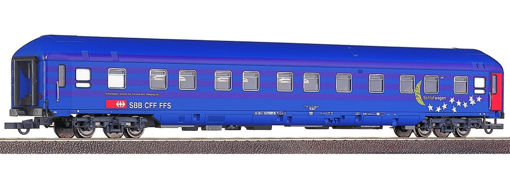 Roco 45073.1 Exact 1:87 - Wagon-Lits "Lune et étoiles" - SBB-CFF-FFS - HO   