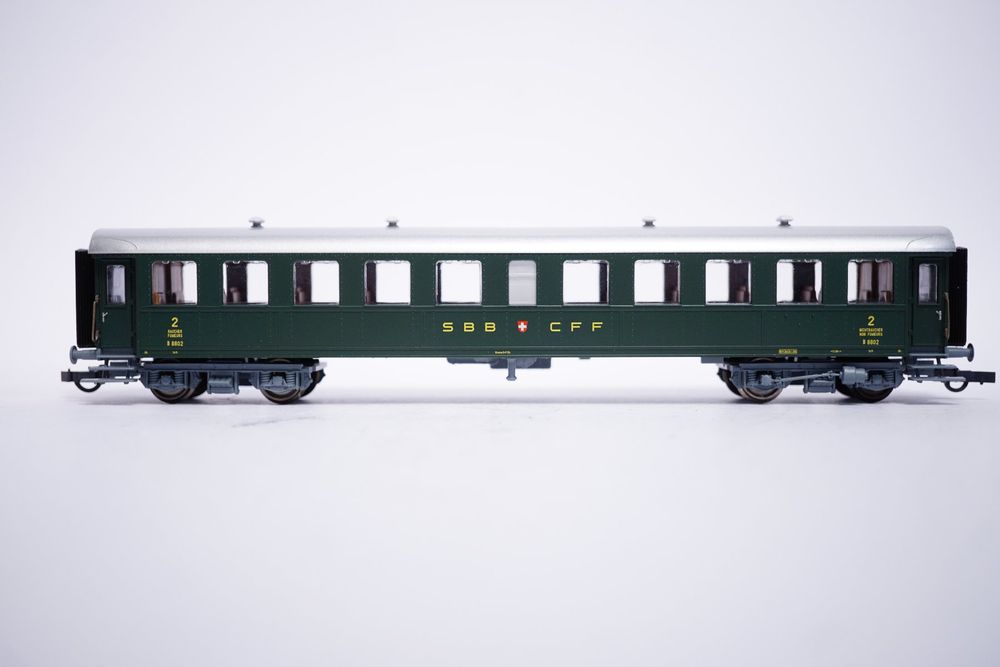 Roco 45098 Exact 1:87 - Voiture voyageurs 2ème classe - SBB-CFF - HO    