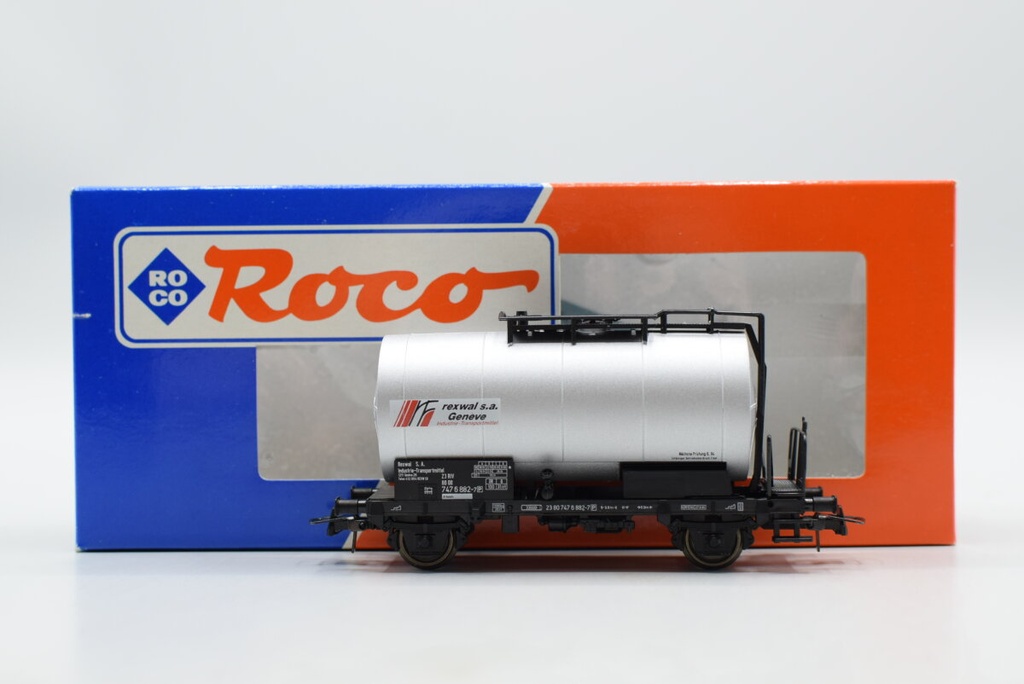 Roco 46149 - Wagon marchandise Silo "rexwal s.a. Geneve" - DB - HO    