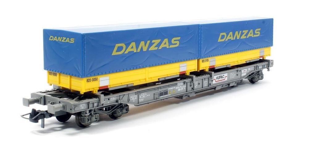 Roco 46355 - Wagon kangourou avec remorque "DANZAS" - HUPAC - SBB-CFF - HO 