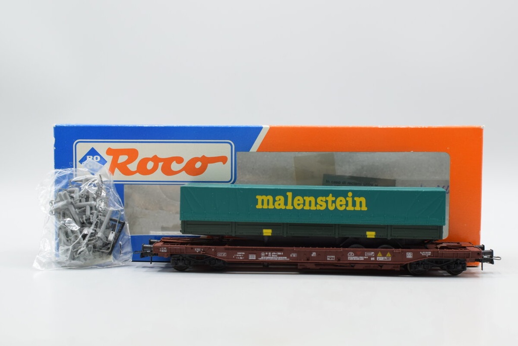 Roco 46366 - Wagon kangourou avec Remorque "Malenstein" - FS - HO  