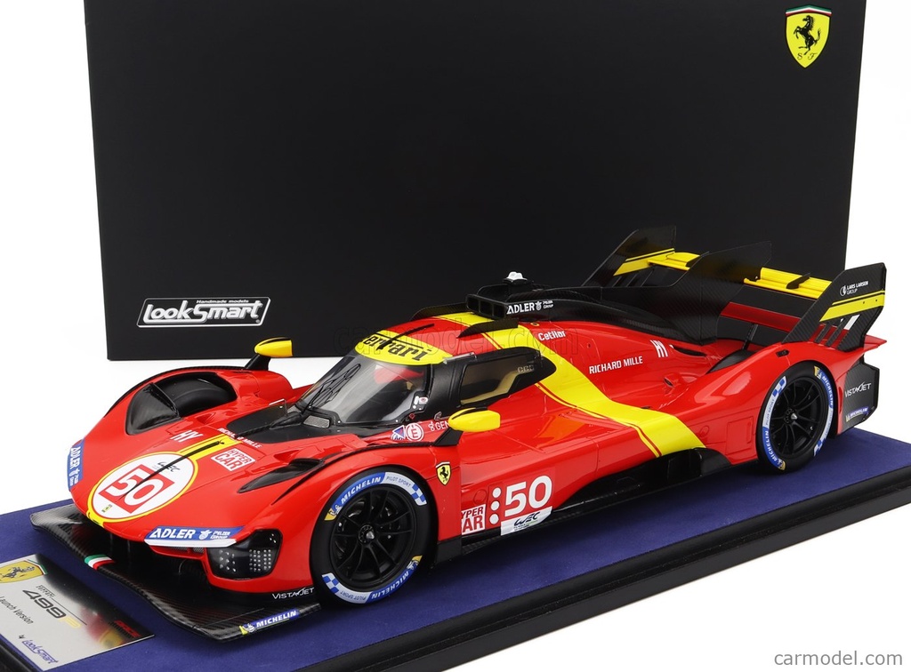 Looksmart - Ferrari 499P - 24 H Le Mans 2023 - #50 - Antonio FUOCO - Miguel MOLINA - Nicklas NIELSEN - 1/43 