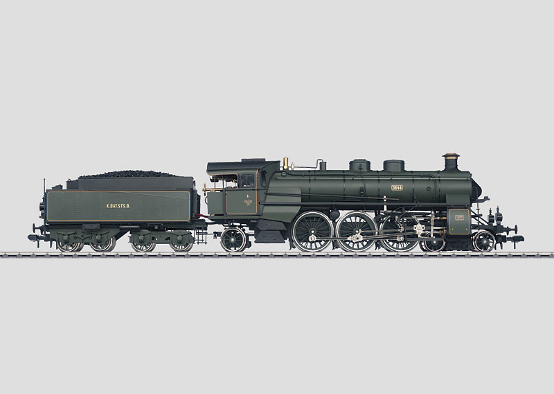 Märklin 55005 - Locomotive à vapeur "Royal Bavarian State Railroad (K.Bay.Sts.B.)" class S 3/6 - Modèle fonctionnant à VAPEUR VIVE équipé d'une radio-commande - Combustion à gaz - Échelle I