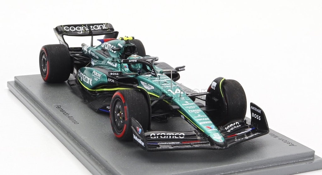 Spark - Aston Martin AMR23 F1 Team - #14 - F. Alonso - 7ème British GP 2023 - 1/43 