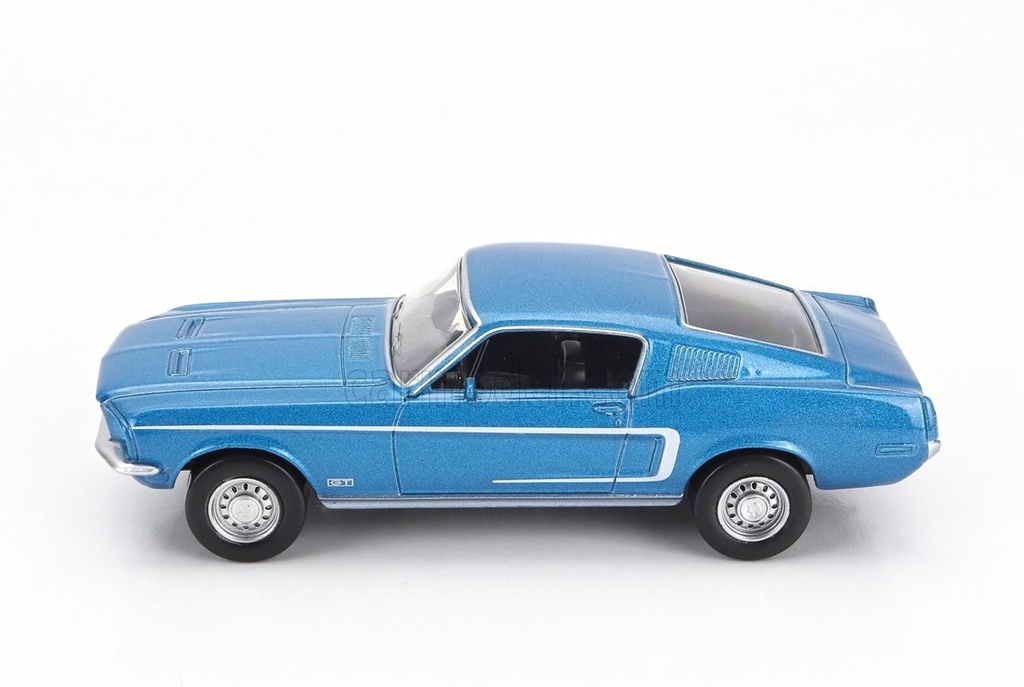 Norev - Ford Mustang Fastback - 1968 - Bleue avec ligne blanche - 1/43 