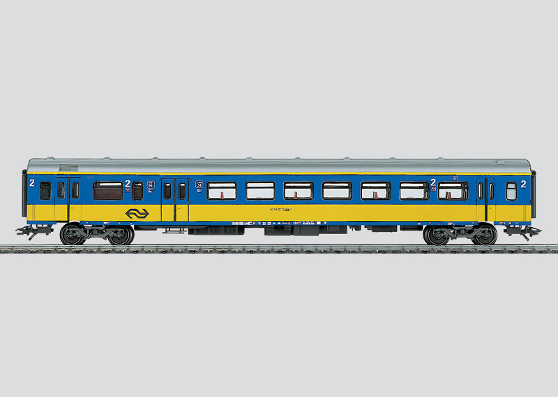 Märklin 42651 - Voiture Inter-City BKD des Chemins de fer néerlandais (NS) - 2ème classe avec cuisine et compartiment à bagages - HO     