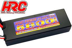 HRC - Accu LiPo 2S - 7.4V - 5800 mAh 50C - Hard Case - Prise Ultra T