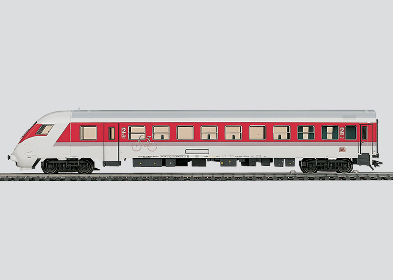 Märklin 43301 - Voiture voyageurs pour train express - 2ème classe avec cabine de conduite pour les opérations de traction/poussée - DB - HO  