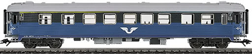 Märklin 43771- Voiture voyageurs pour trains rapides - 1ère et 2ème classe - SJ - HO    