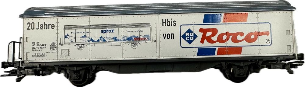 Roco 46604 - Wagon à parois coulissantes Hbils "Jubilé 20 ans Eau Aproz" - SBB-CFF - HO      