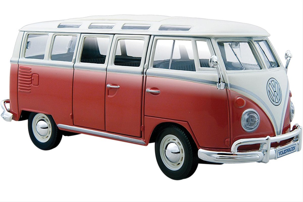 Maisto - 31956 - Volkswagen Van "Samba" - Beige et Rouge - 1/25 