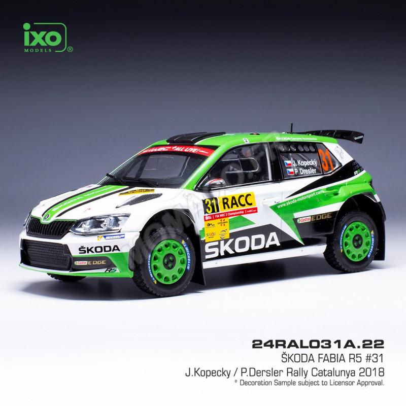 IXO - Skoda Fabia R5 Rally Catalunya - 2018 - #31 - Kopecky/Dresler - 1/24 