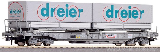 Roco 47123 - Wagon porte-container double "Dreier" - SBB-CFF - HO     