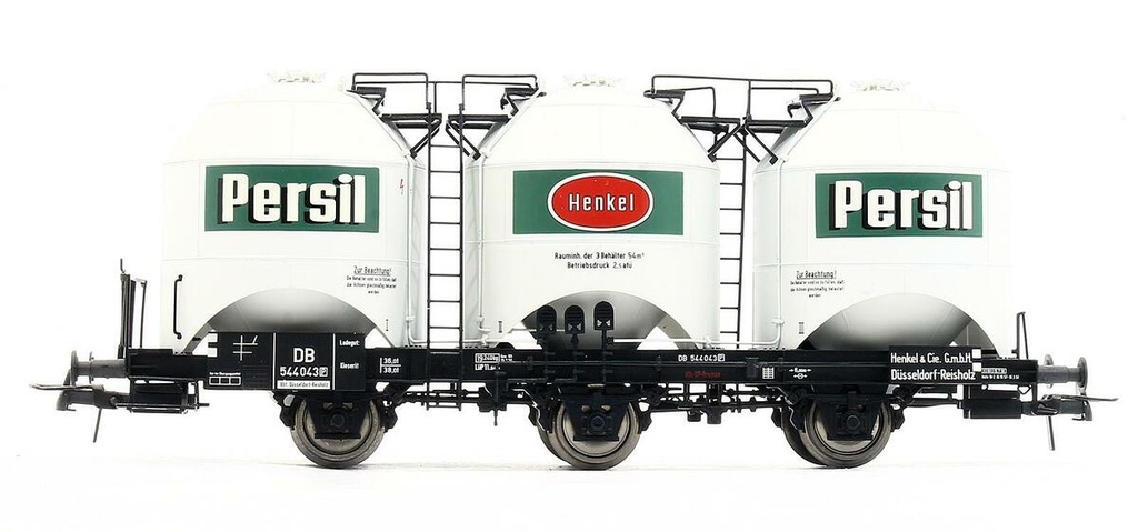 Roco 47321 - Wagon silo pour le transport de poudre de lessive à 3 essieux "HENKEL PERSIL" - DB - HO       