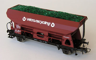 Roco 47533 - Wagon à déchargement automatique "Vetro Recycling" - SBB-CFF - HO      