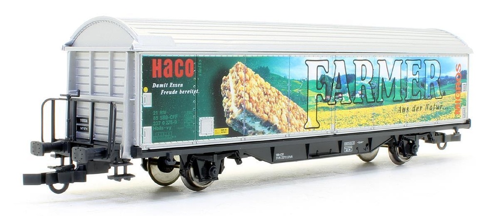 Roco 47611 - Wagon Marchandises couvert Hbis Haco "Farmer (Migros)" - SBB-CFF - HO   