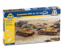 Italeri 7519 - Semovente M40 da 75/18 - (2 pièces) - 1/72 - (Fast assembly kit)