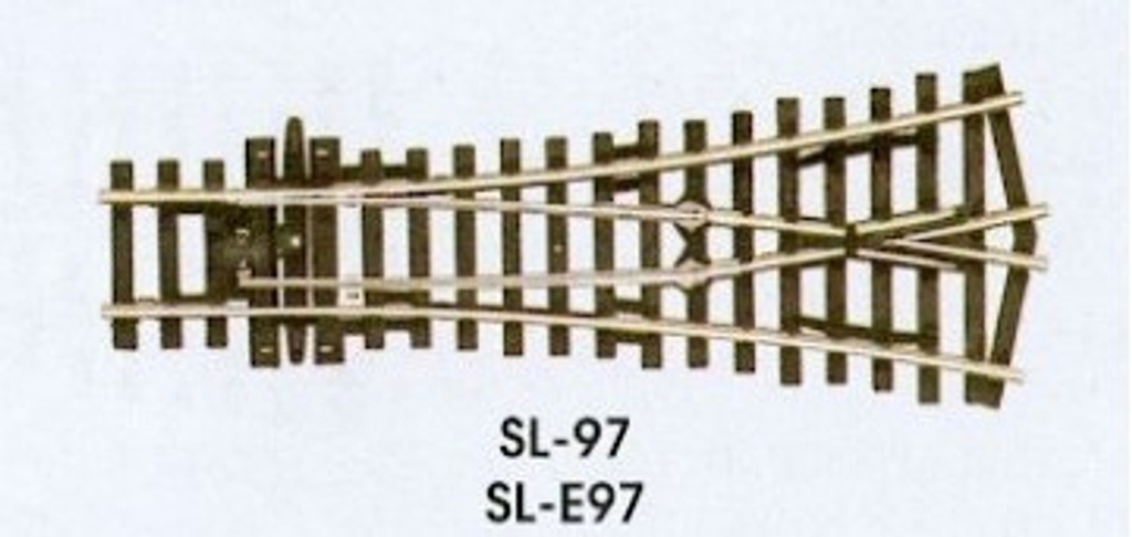 PECO SL-97X - Aiguillage en Y Rayon moyen - HO  