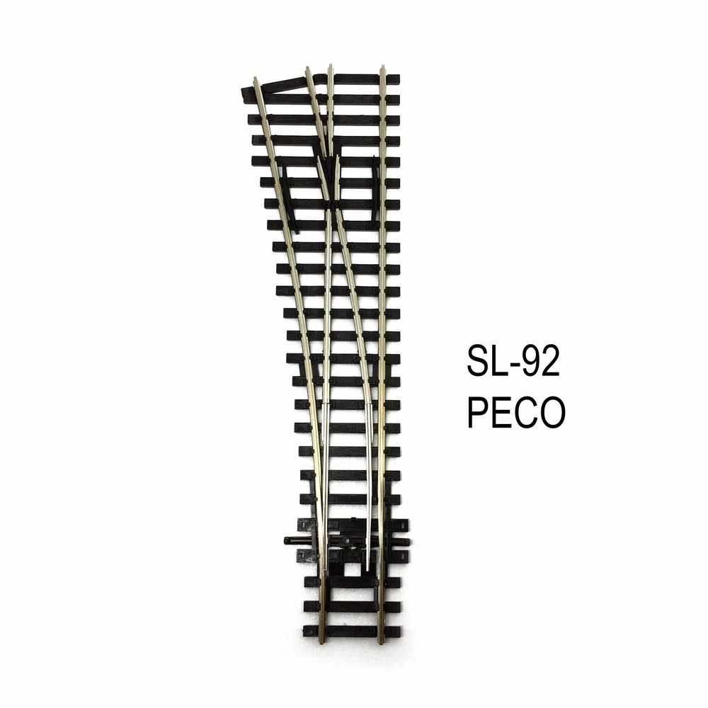 PECO SL-92X - Aiguillage Gauche - Petit rayon - HO   