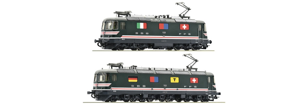 Roco 79415 - Locomotives électriques double tractions Re 10/10 (11323 + 11626) - AC avec son - SBB- CFF- FFS - (avec écussons Suisse ) AC - HO  