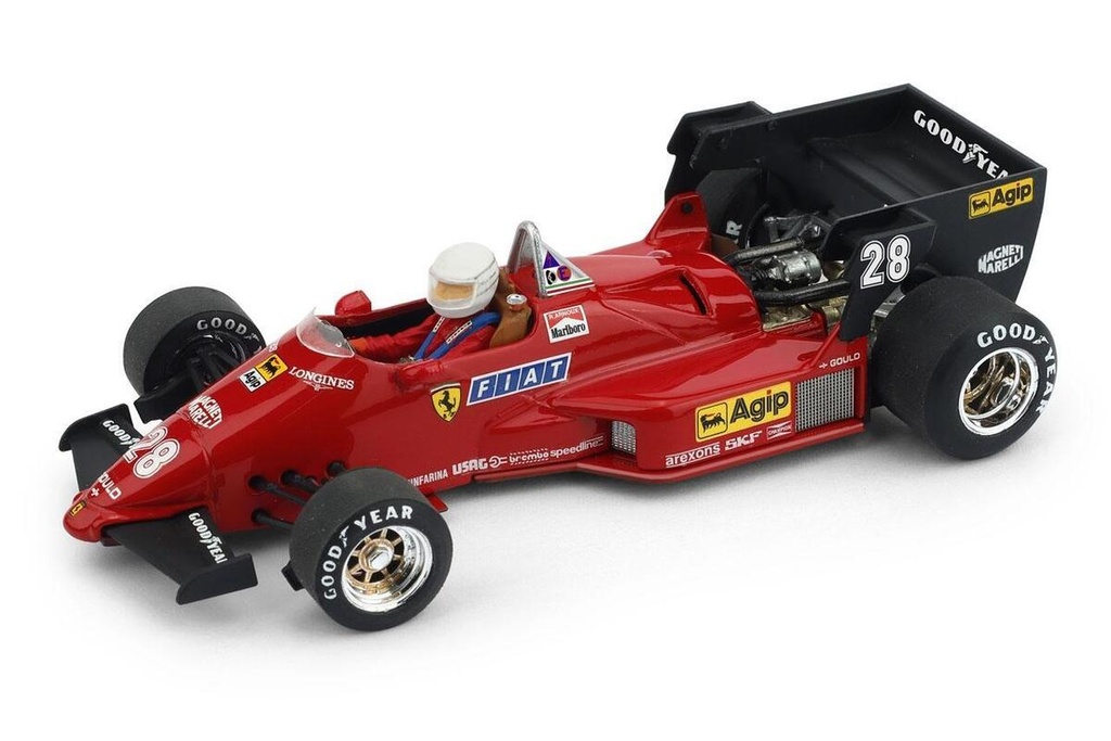 Brumm - Ferrari 126 C4 - Grand Prix de Belgique 1984 - R. Arnoux  #28 - 1/43 