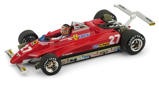 Brumm - Ferrari 126 C2 - Grand Prix de LongBeach 1982 - Gilles Villeneuve #27  (avec pilote) - 1/43