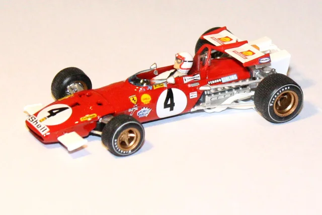 Brumm - Ferrari 312B - Winner Grand Prix d'Italie 1970 - Clay Regazzoni  #4 - 1/43   (avec pilote)