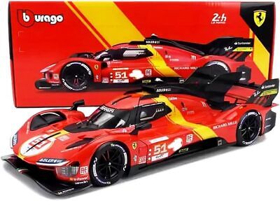 Burago - Ferrari Racing 499P - 24h du Mans Champion 2023 - 1/18 