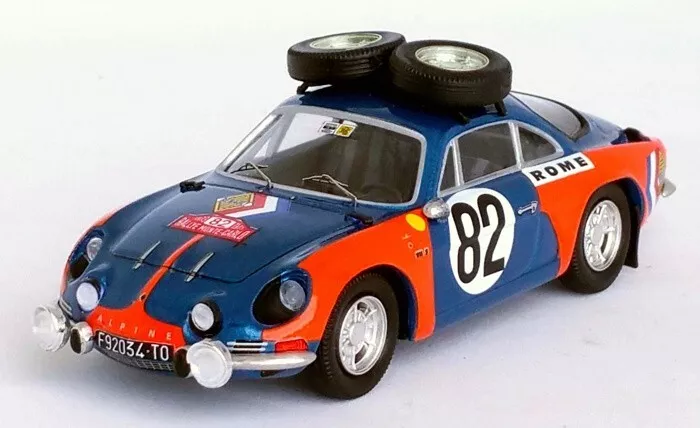 Troféu - Alpine A110 - Rally  MonteCarlo 1973 -  # 82 - U. Deboni/M.T. Pelossa - 1/43 - édition limitée 1/150 pcs 