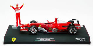 Hot Wheels  - Ferrari 248 F1 - Michael Schumacher- Monza GP 10.09.2006 - Annonce de retraite - Limité et numéroté - Base en cuir - 1/18    