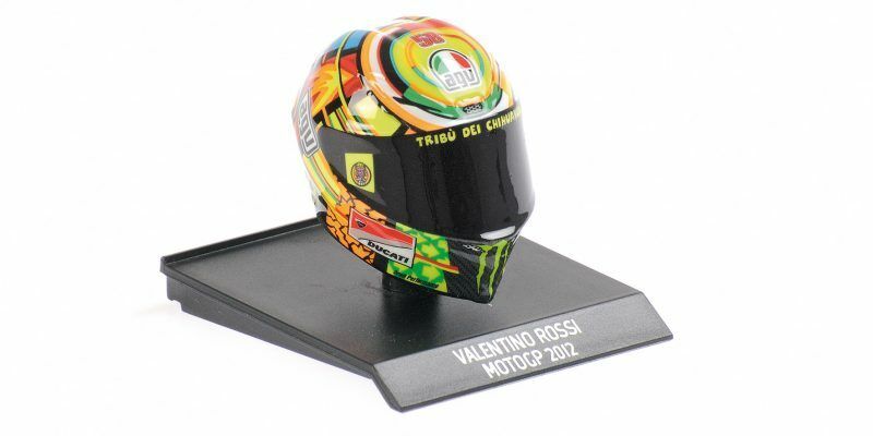 Minichamps - Casque  Moto GP 2012 - Valentino Rossi - 1/10 