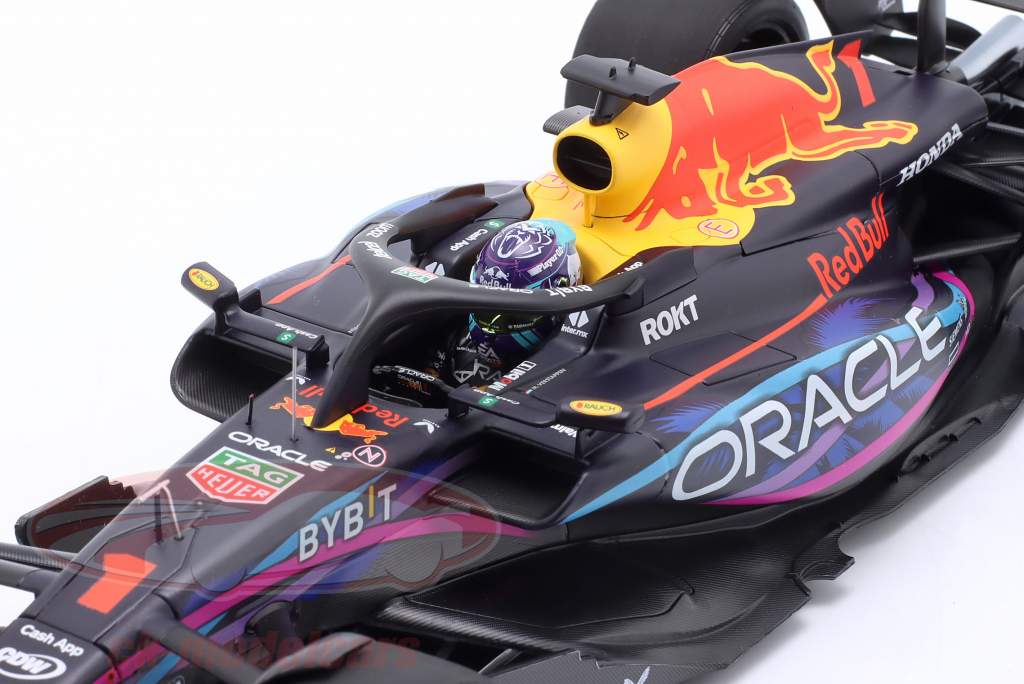 Minichamps - Oracle Red Bull Racing RB19 -  Winner Miami GP 2023 - Max Verstappen - #1 - 1/18