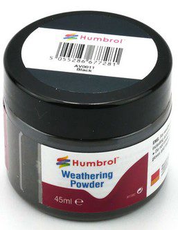 Humbrol 0011 - Weathering Powder Black - 45ml 