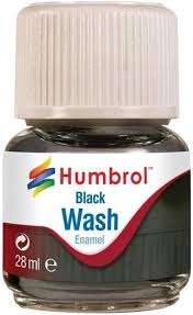 Humbrol 0201 - Enamel Wash Black  - 28 ml  