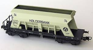 Liliput L224674 - Wagon pour le transport de gravier "Holderbank" - SBB-CFF - HO   