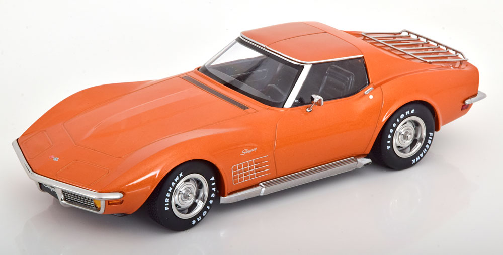 KK scale - Chevrolet Corvette C3 - Décapotable - 1972 - Orange Métallisée - 1/18